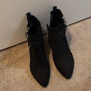 Nine West Dahlia Black Ankle Boots